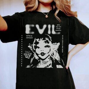 Melanie Martinez Evil Tour Graphic T-Shirt Concert Fan Gift Streetwear Casual
